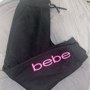 Black BEBE sweatpants
